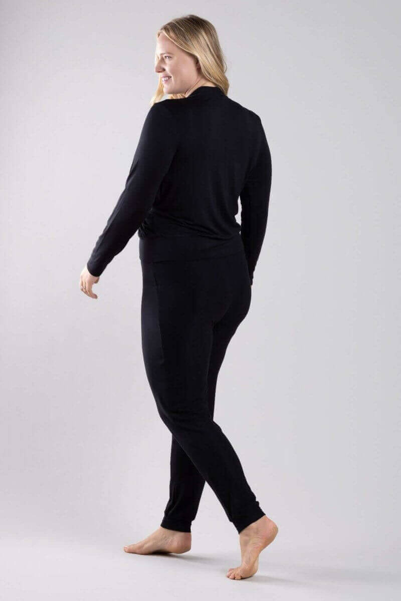 Abbi Nursing Top Long Sleeve - Midnight - Simple Wishes