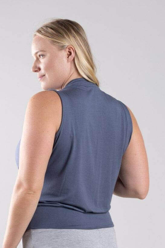 Abbi Nursing Top Sleeveless - Maine Blue - Simple Wishes