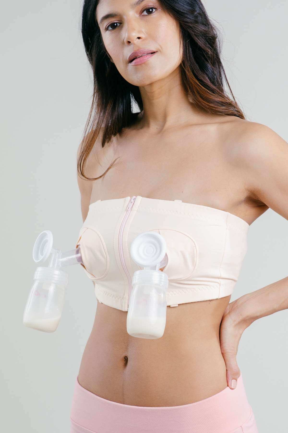 Adjustable Hands Free Pumping Bra - Pink - Simple Wishes