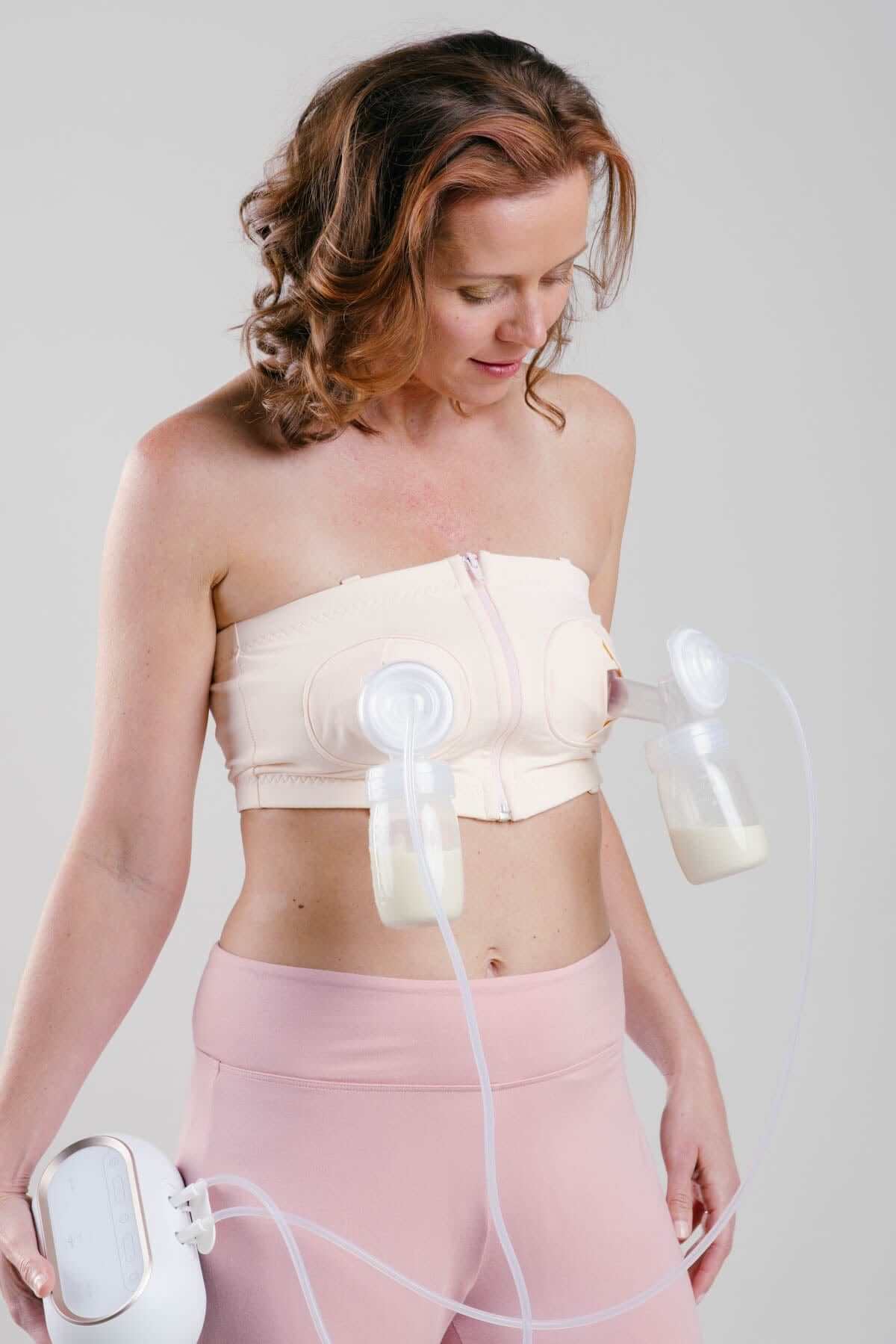 Adjustable Hands Free Pumping Bra - Pink - Simple Wishes