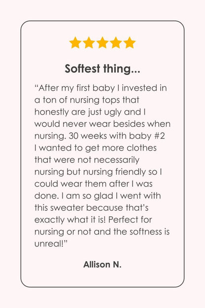 Aspen Fleece Nursing Pullover - Midnight - Simple Wishes
