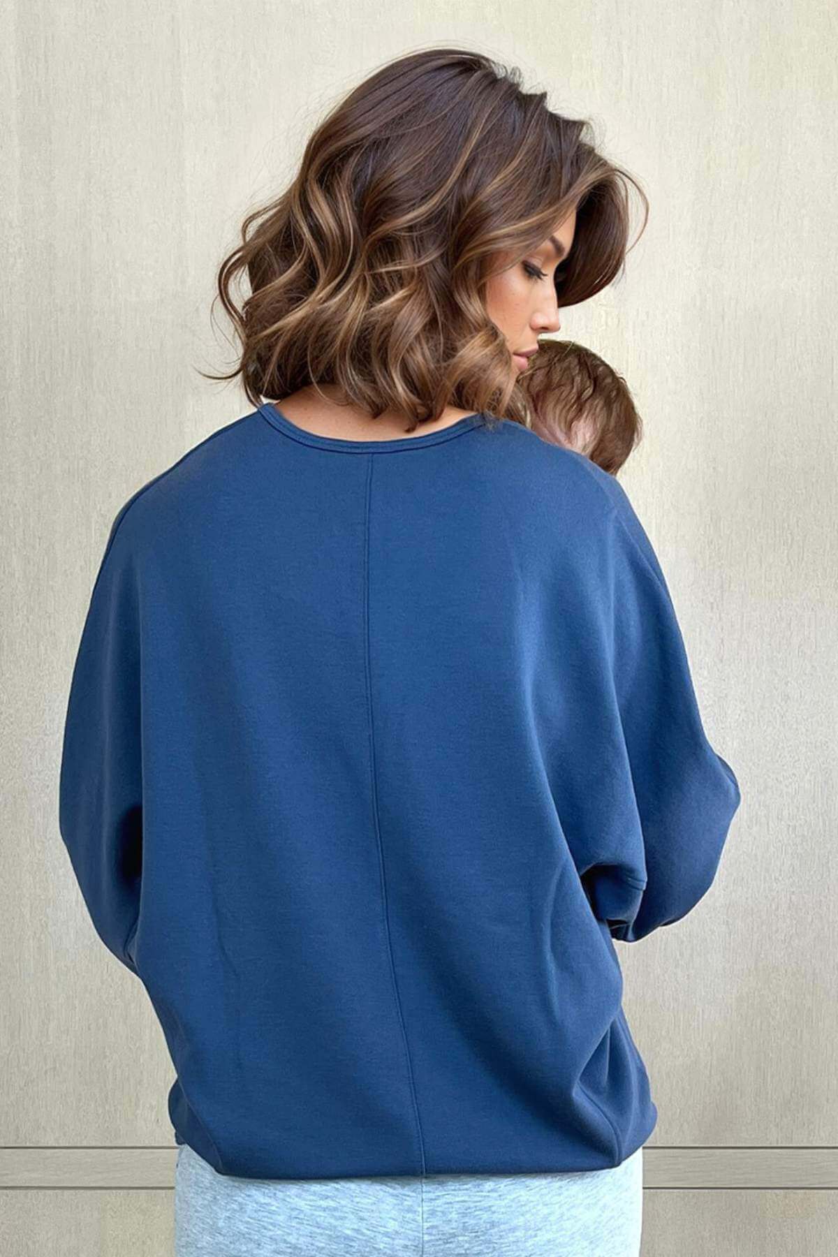 Aspen Fleece Nursing Pullover - Bone - Simple Wishes