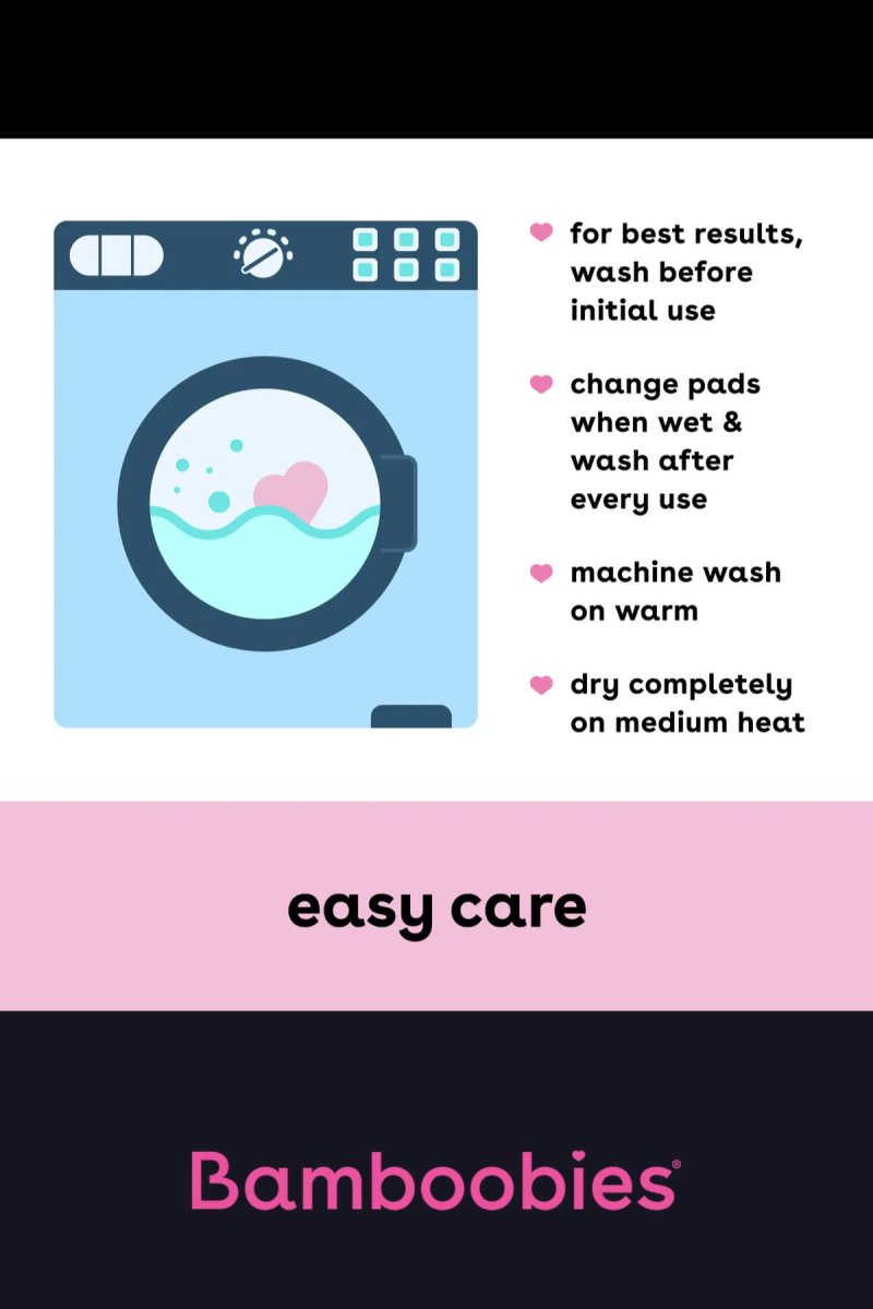 Bamboobies Washable Nursing Pads Combo Starter Pack (4 Pads) - Simple Wishes