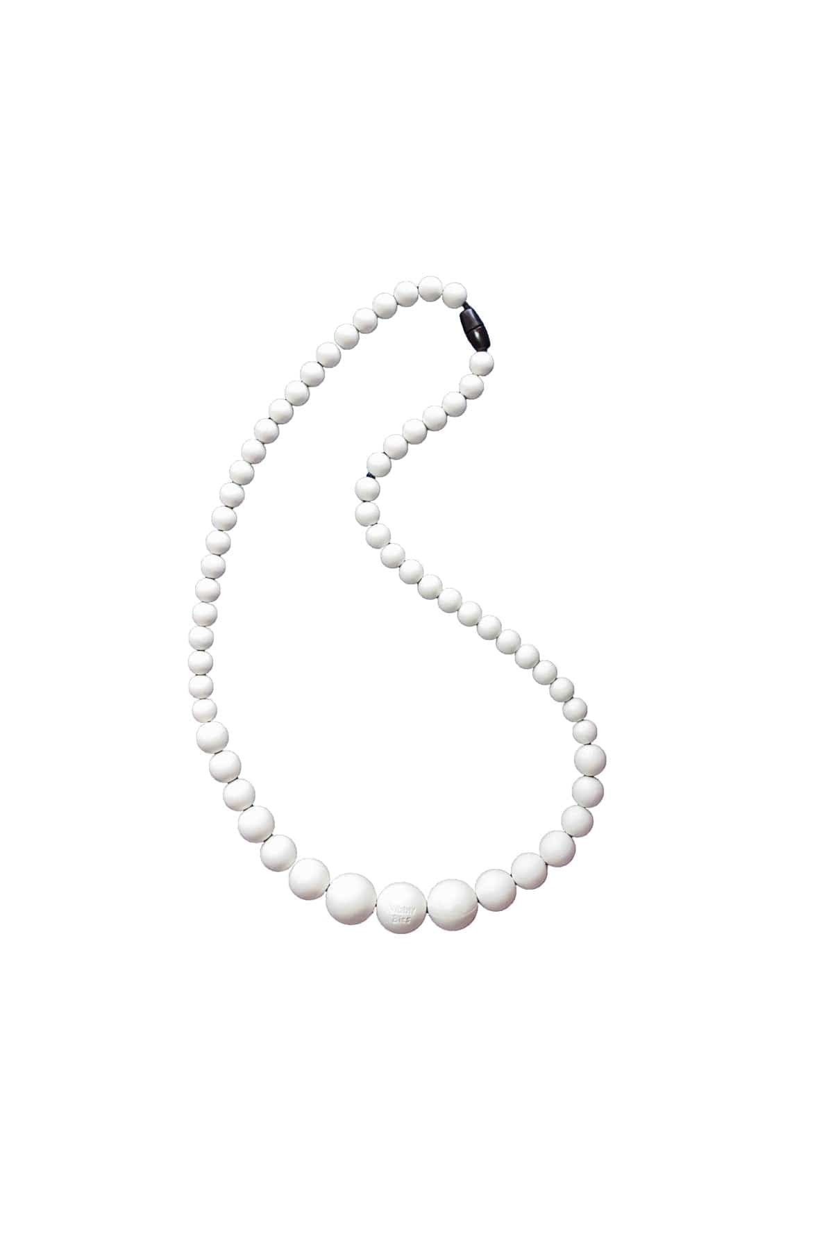 BB Teething Necklace - White - Simple Wishes