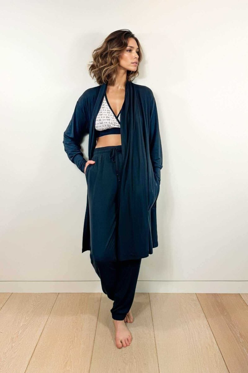 Cara Jersey Robe - Ether - Simple Wishes