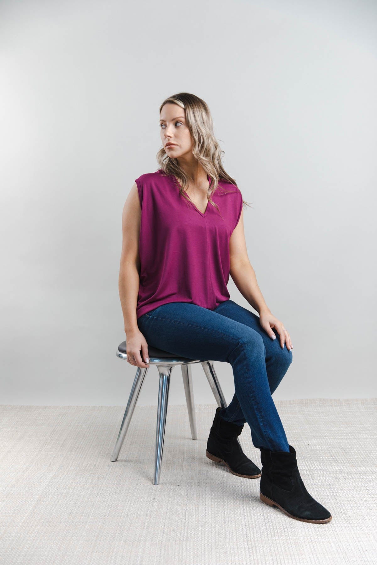 Catherine Nursing Top - Sangria - Simple Wishes