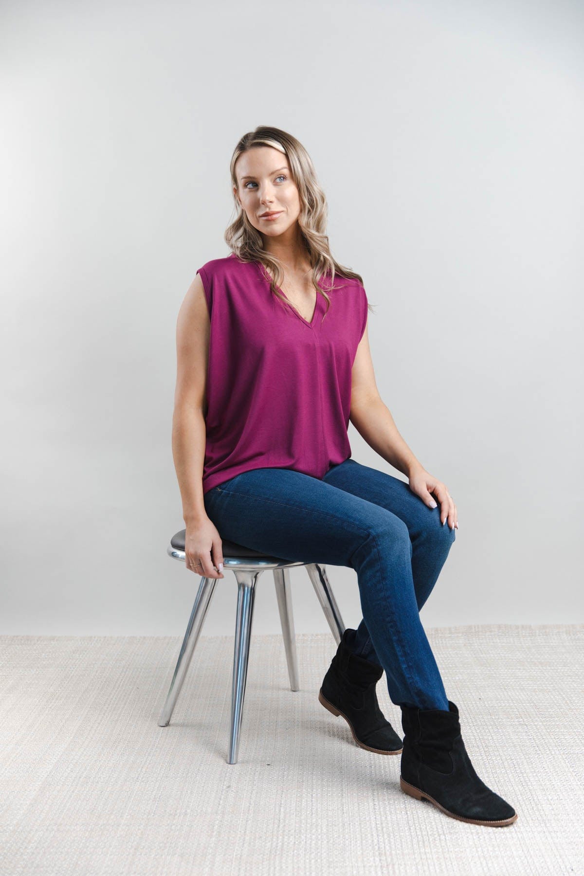 Catherine Nursing Top - Sangria - Simple Wishes