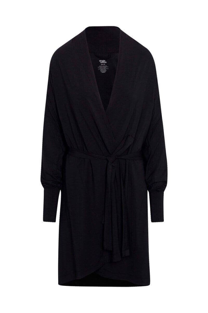 Charlize Fleece Robe - Midnight - Simple Wishes