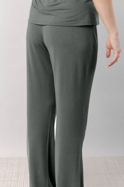 Christine Lounge Pant - Olive Green - Simple Wishes