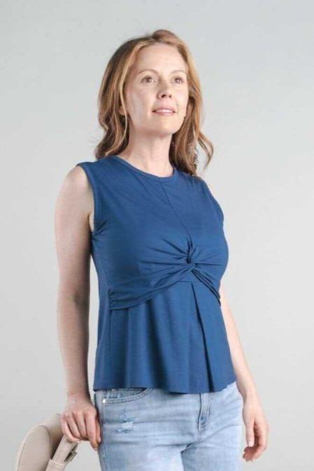 Christine Nursing Top - Dark Denim - Simple Wishes