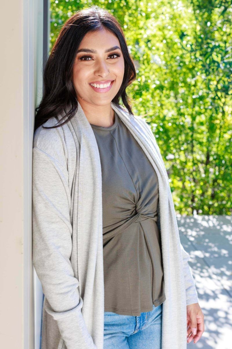 Christine Nursing Top - Olive Green - Simple Wishes