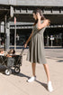 Debra Nursing Dress | Olive Green Olive Green / XX-Small Simple Wishes
