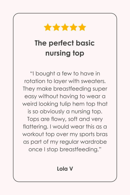 Elle Nursing Top - Pearl - Simple Wishes