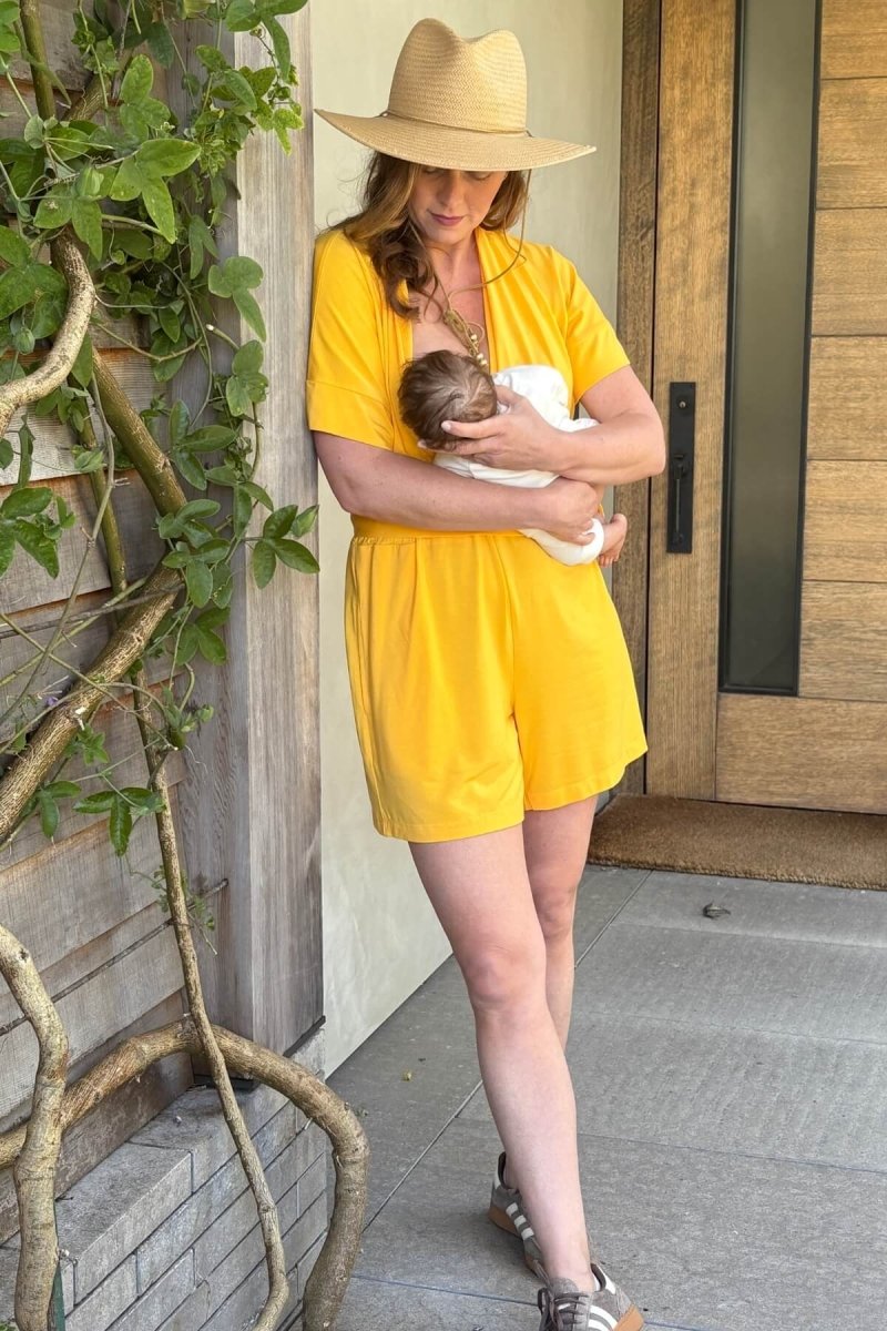 Emilia Nursing Romper - Emerald - Simple Wishes