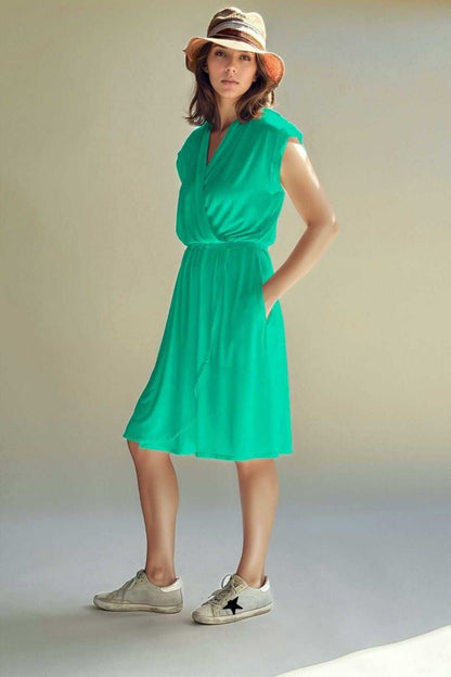 Harper Nursing Dress - Emerald - Simple Wishes