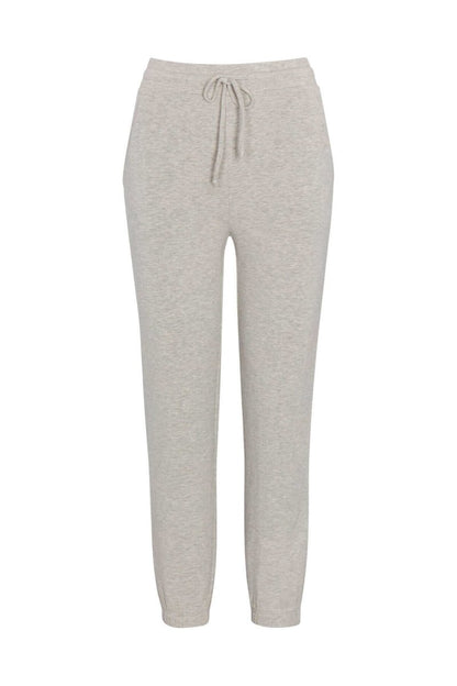 Inez Fleece Jogger - Light Heather Gray - Simple Wishes