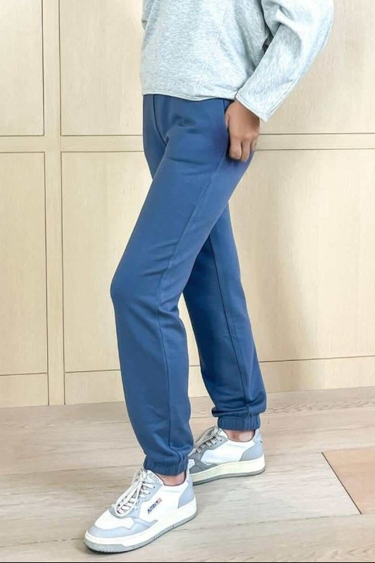 Inez Fleece Jogger - Maine Blue - Simple Wishes