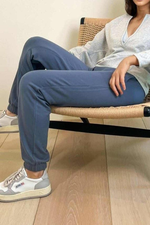 Inez Fleece Jogger - Maine Blue - Simple Wishes#color_maine-blue