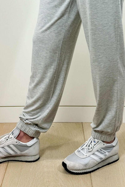 Izzy Jersey Jogger - Light Heather Gray - Simple Wishes