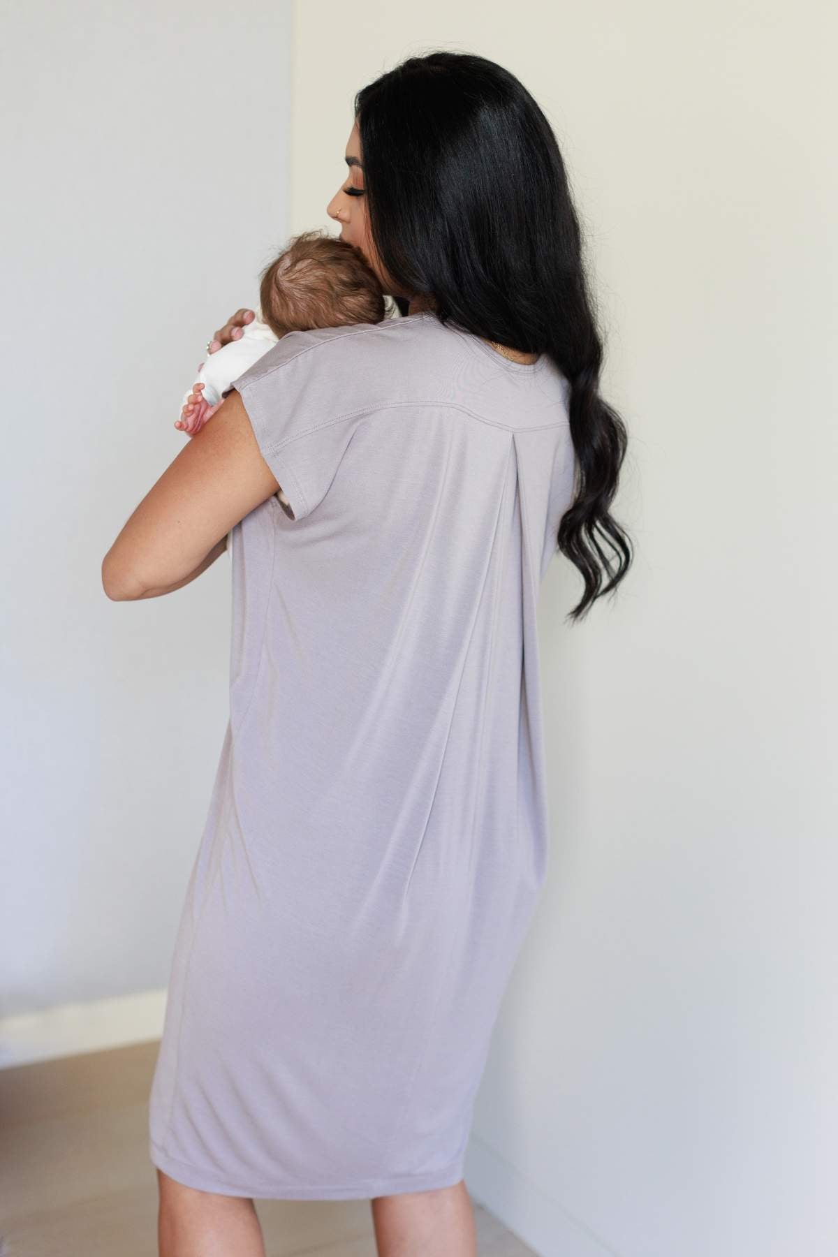 Joy Maternity &amp; Nursing Dress - Lavender - Simple Wishes