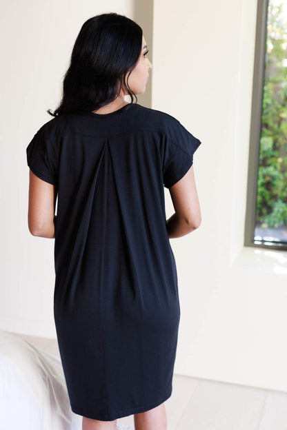 Joy Maternity &amp; Nursing Dress - Midnight - Simple Wishes