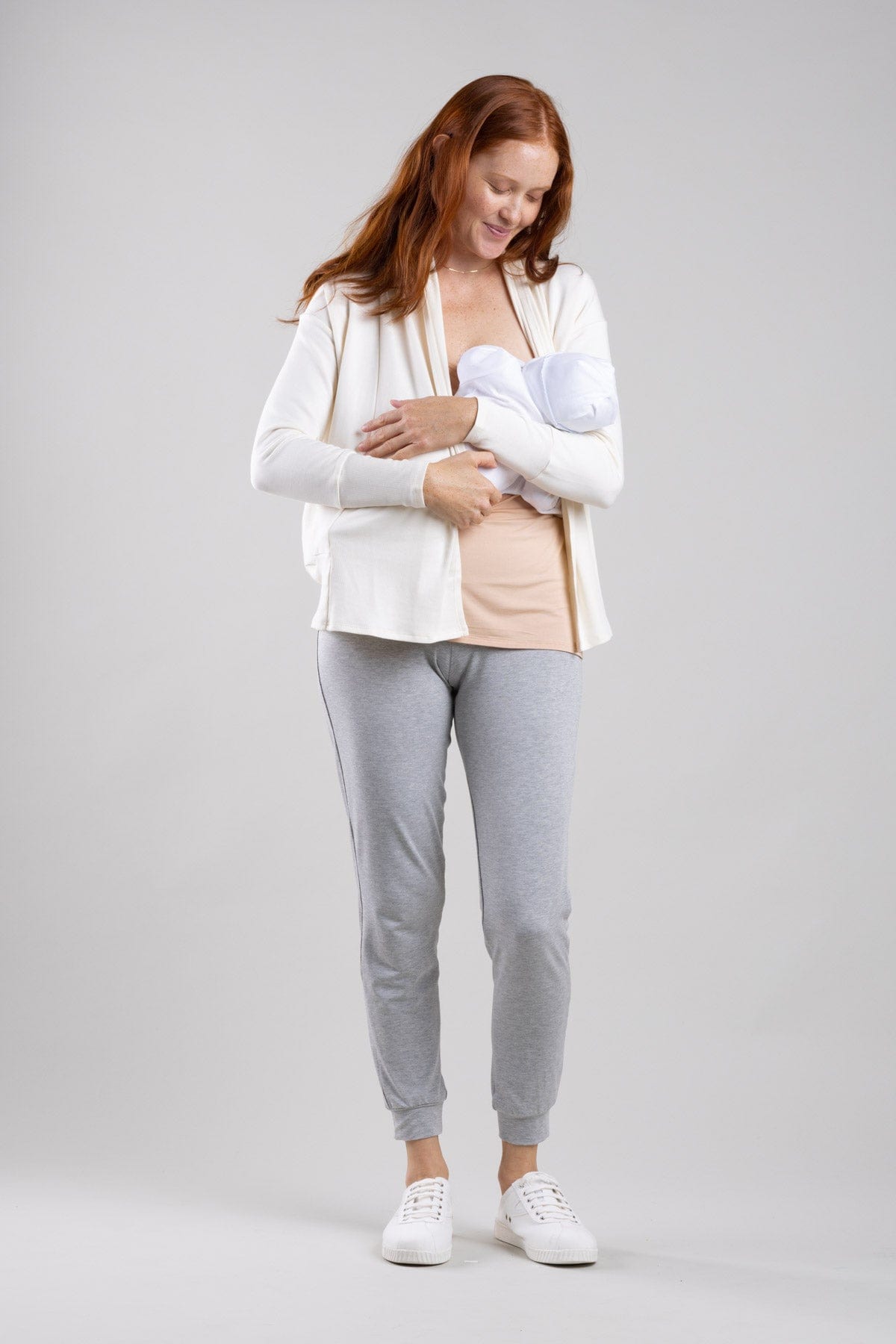 Kate Nursing Cardigan - Bone - Simple Wishes