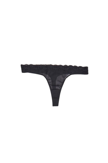 Lace Trim Maternity Underwear - Black - Simple Wishes