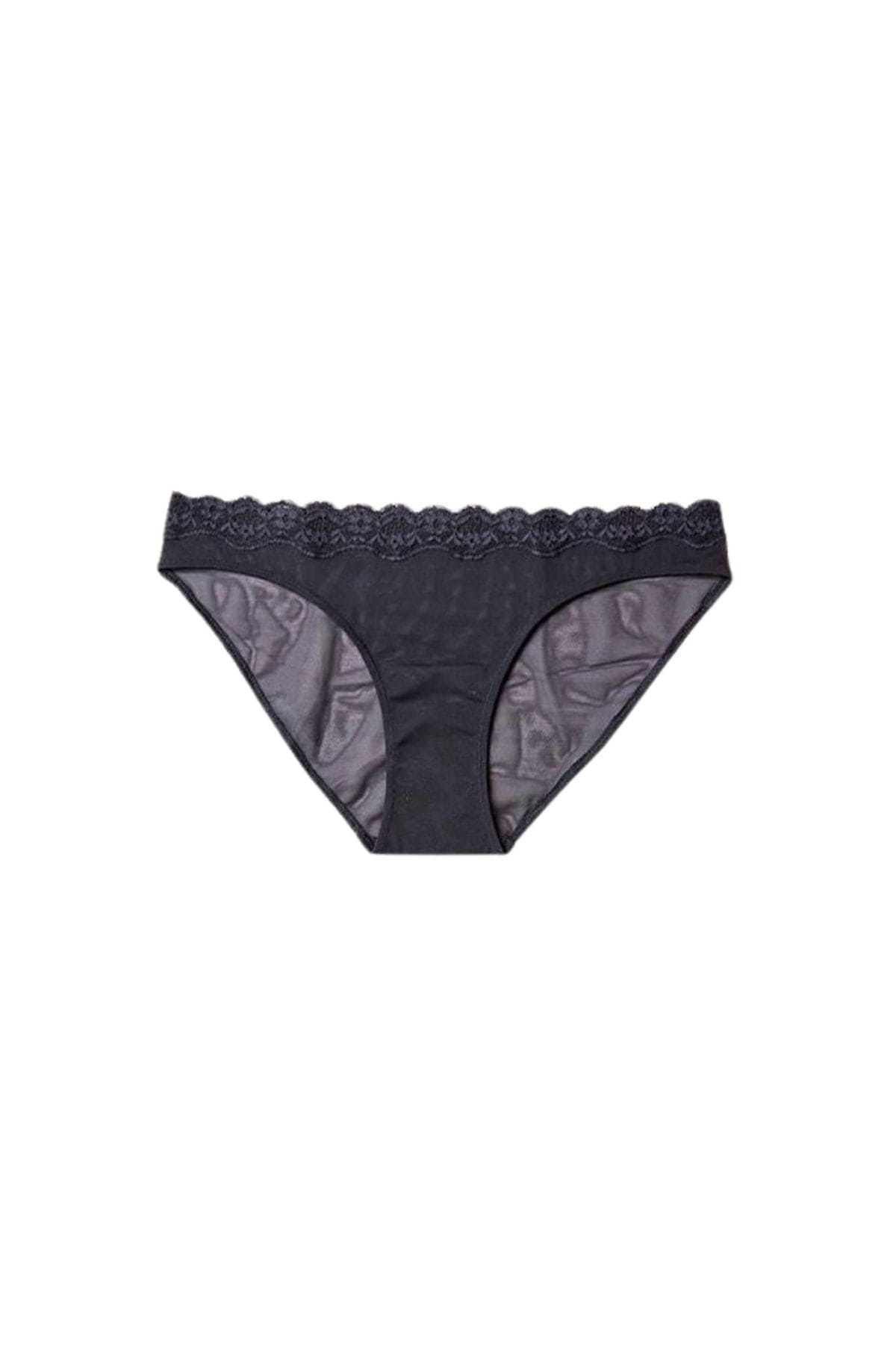 Lace Trim Maternity Underwear - Black - Simple Wishes