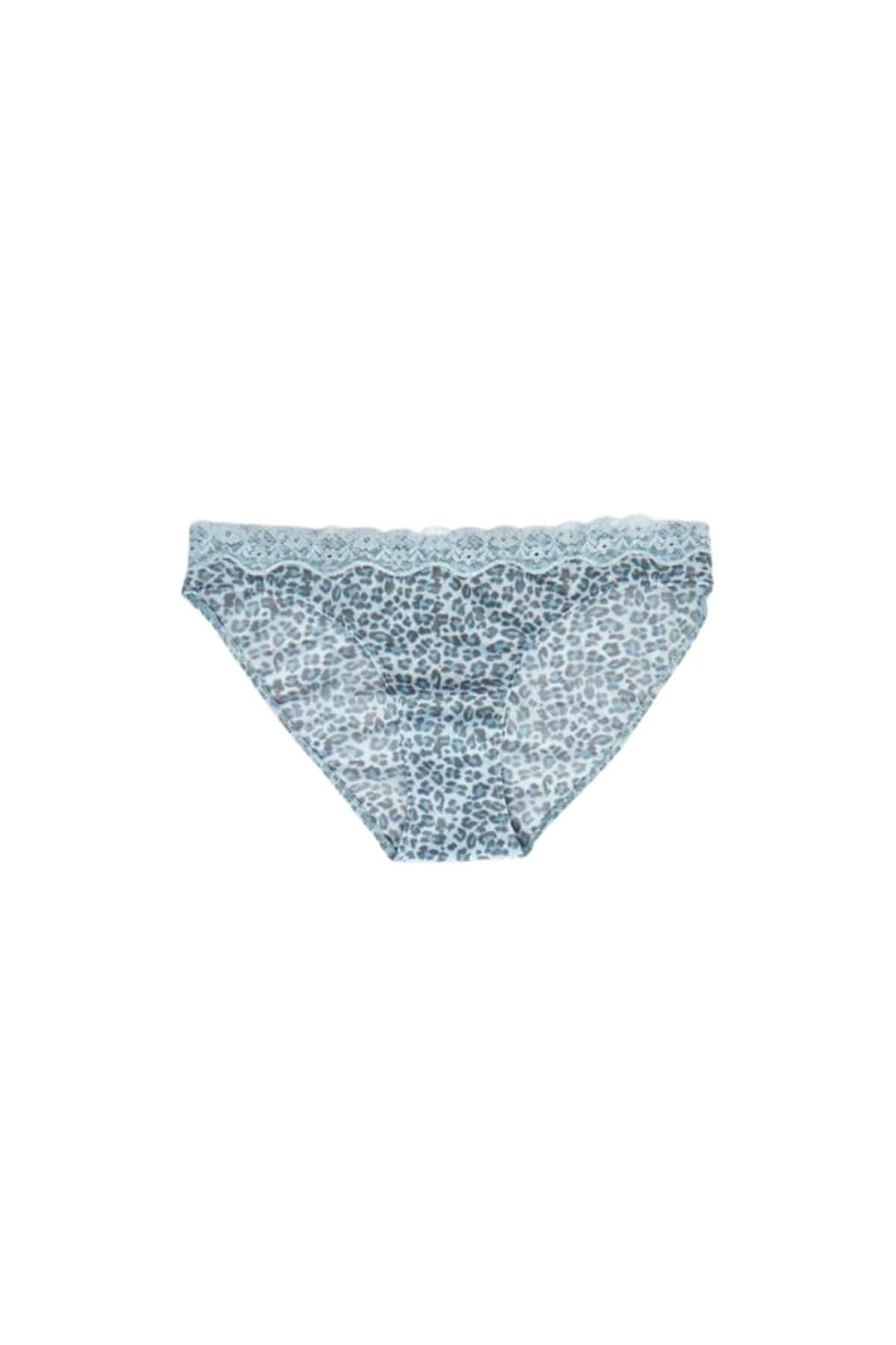 Lace Trim Maternity Underwear - Snow Leopard - Simple Wishes