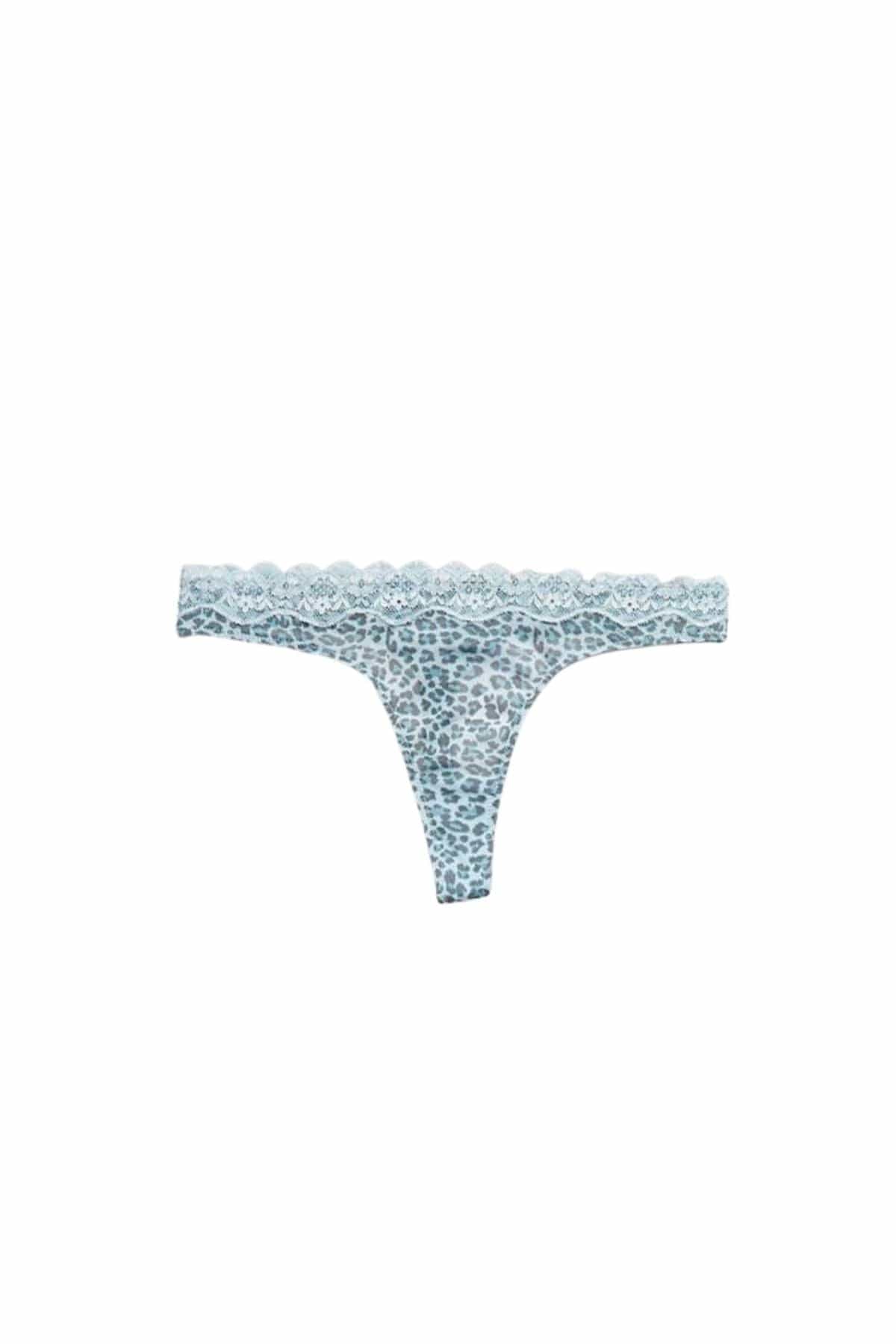 Lace Trim Maternity Underwear - Snow Leopard - Simple Wishes