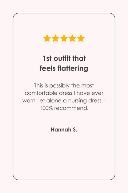 Liv Maternity &amp; Nursing Dress - Indigo - Simple Wishes - Review