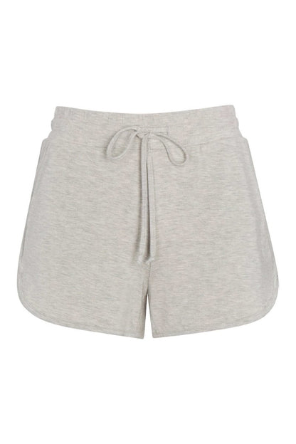 Lulu Jersey Short - Light Heather Gray - Simple Wishes