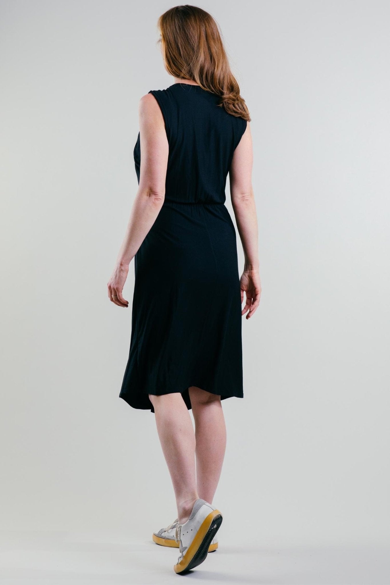 Lydia Nursing Dress - Midnight - Simple Wishes