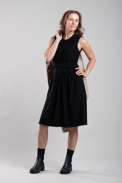 Lydia Nursing Dress - Midnight - Simple Wishes