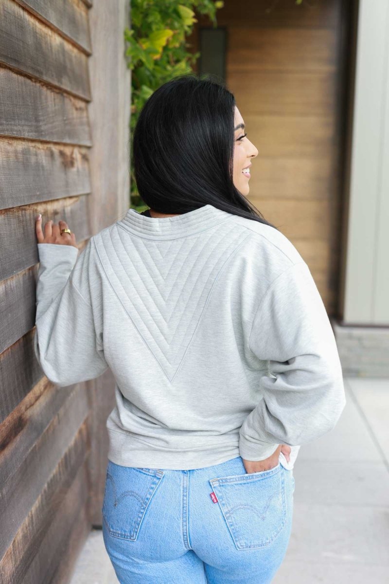 Mia Fleece Nursing Pullover - Bone - Simple Wishes