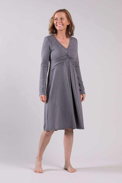 Sofia Maternity &amp; Nursing Dress - Midnight - Simple Wishes