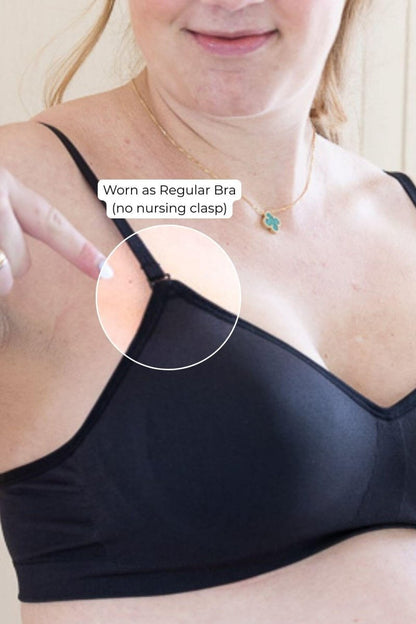 Stages Maternity, Nursing &amp; Beyond Seamless Bra | Midnight - Fixed - Simple Wishes