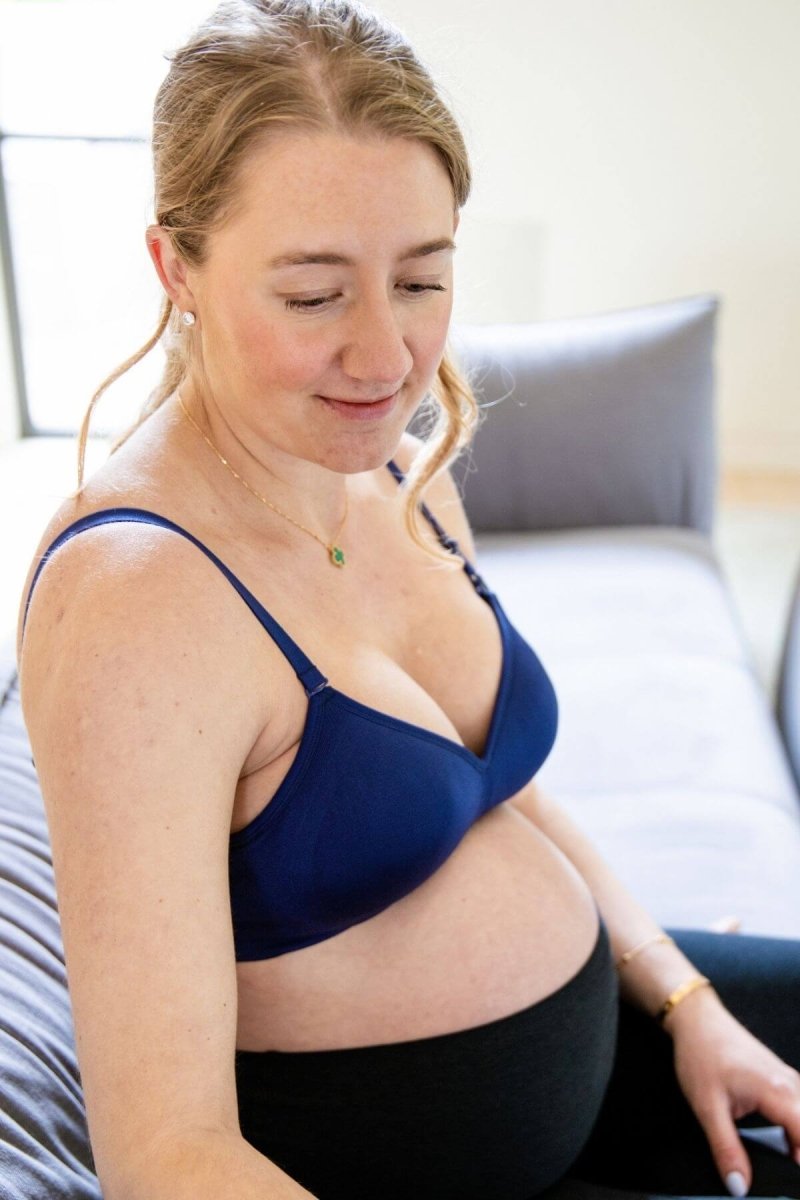 Stages Seamless Bra - Converts from Everyday Bra to Nursing Bra - Fixed Pads - Simple Wishes