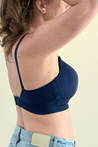 Stages Seamless Bra - Converts from Everyday Bra to Nursing Bra - Fixed Pads - Simple Wishes