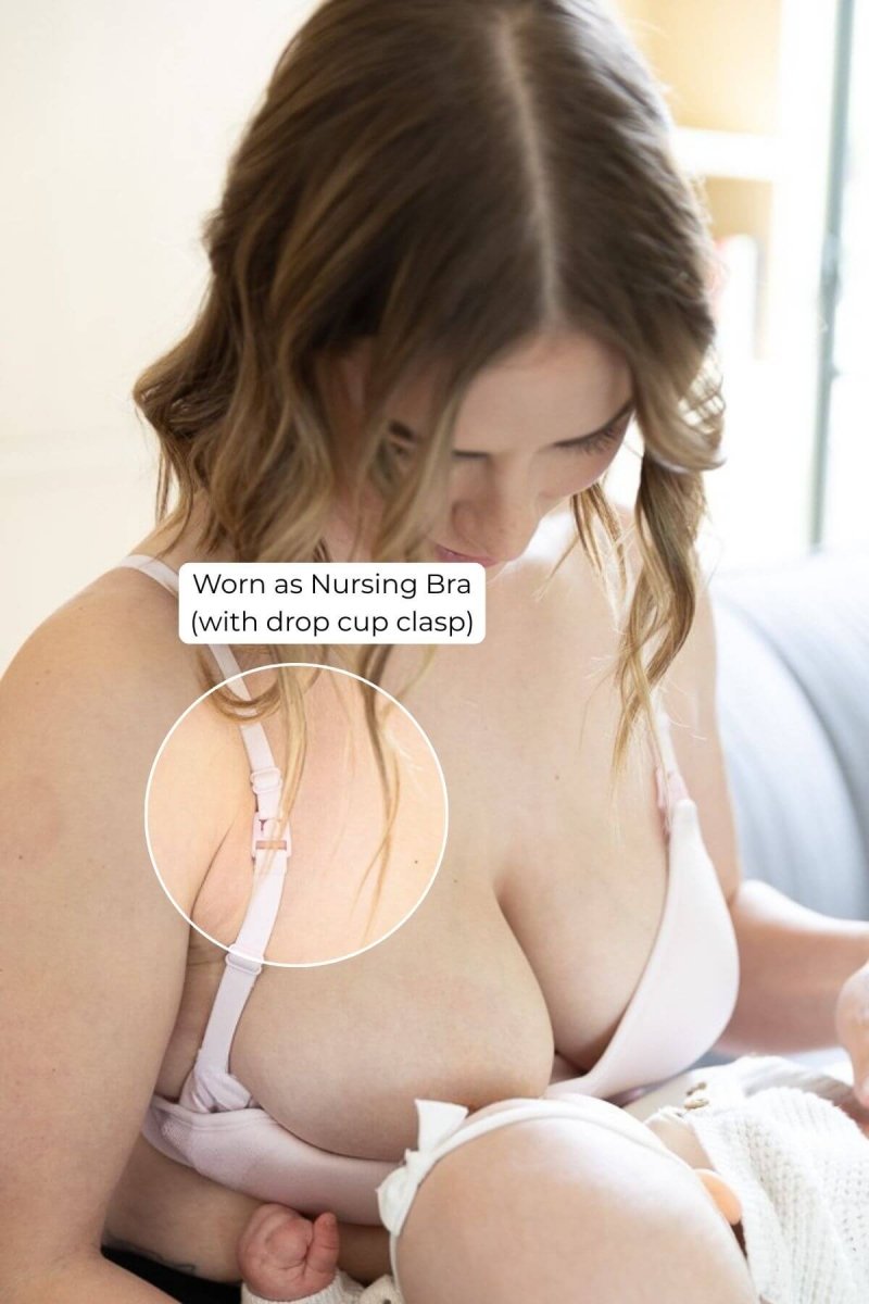 Stages Seamless Everyday Bra to Nursing Bra | Ballet Slipper - Fixed Pads - Simple Wishes