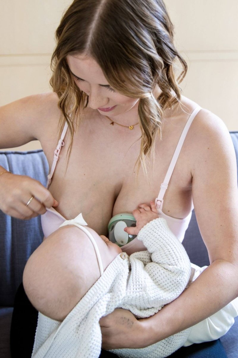 Stages Seamless Everyday Bra to Nursing Bra | Ballet Slipper - Fixed Pads - Simple Wishes
