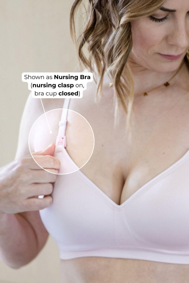 Stages Seamless Everyday Bra to Nursing Bra | Ballet Slipper - Fixed Pads - Simple Wishes