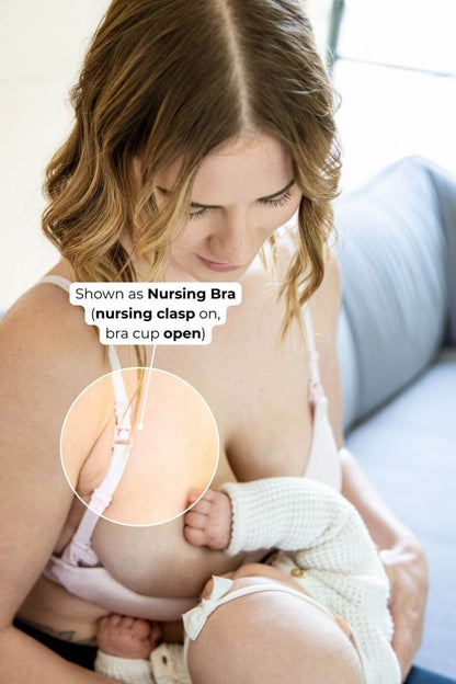 Stages Seamless Everyday Bra to Nursing Bra | Ballet Slipper - Fixed Pads - Simple Wishes