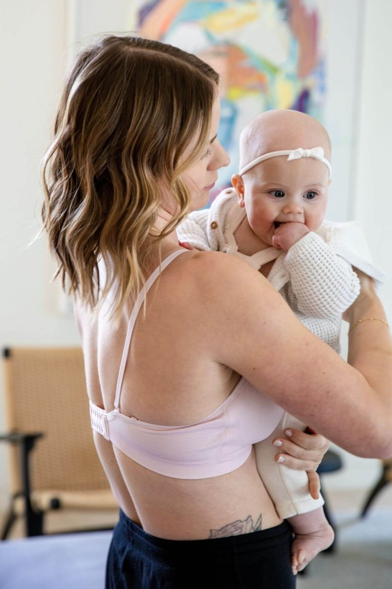Stages Seamless Everyday Bra to Nursing Bra | Ballet Slipper - Fixed Pads - Simple Wishes