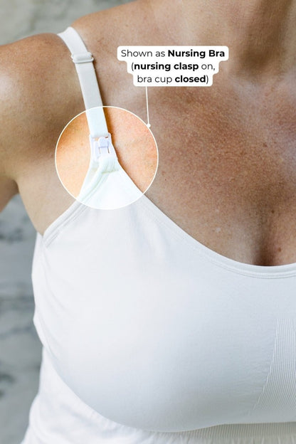 Stages Seamless™ Tank - Converts from Everyday Tank to Nursing Tank | Pearl - XS - Simple Wishes