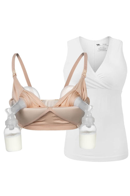 Combo Pack: Pumping &amp; Nursing Bra + Tank