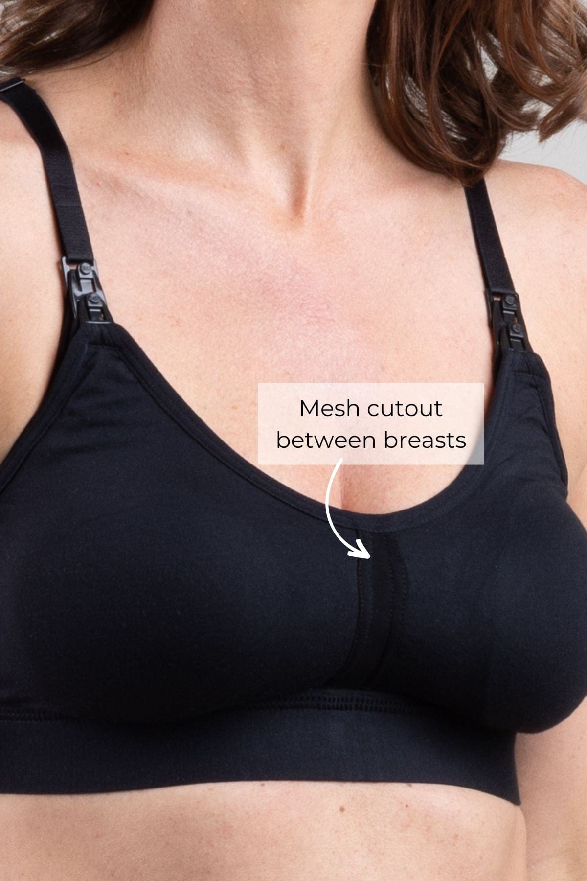 SuperMom™ Breeze Nursing And Pumping Bralette - Black - Simple Wishes