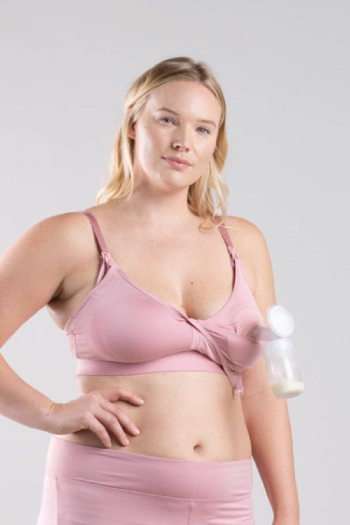 SuperMom™ Breeze Nursing And Pumping Bralette - Rose Pink - Simple Wishes