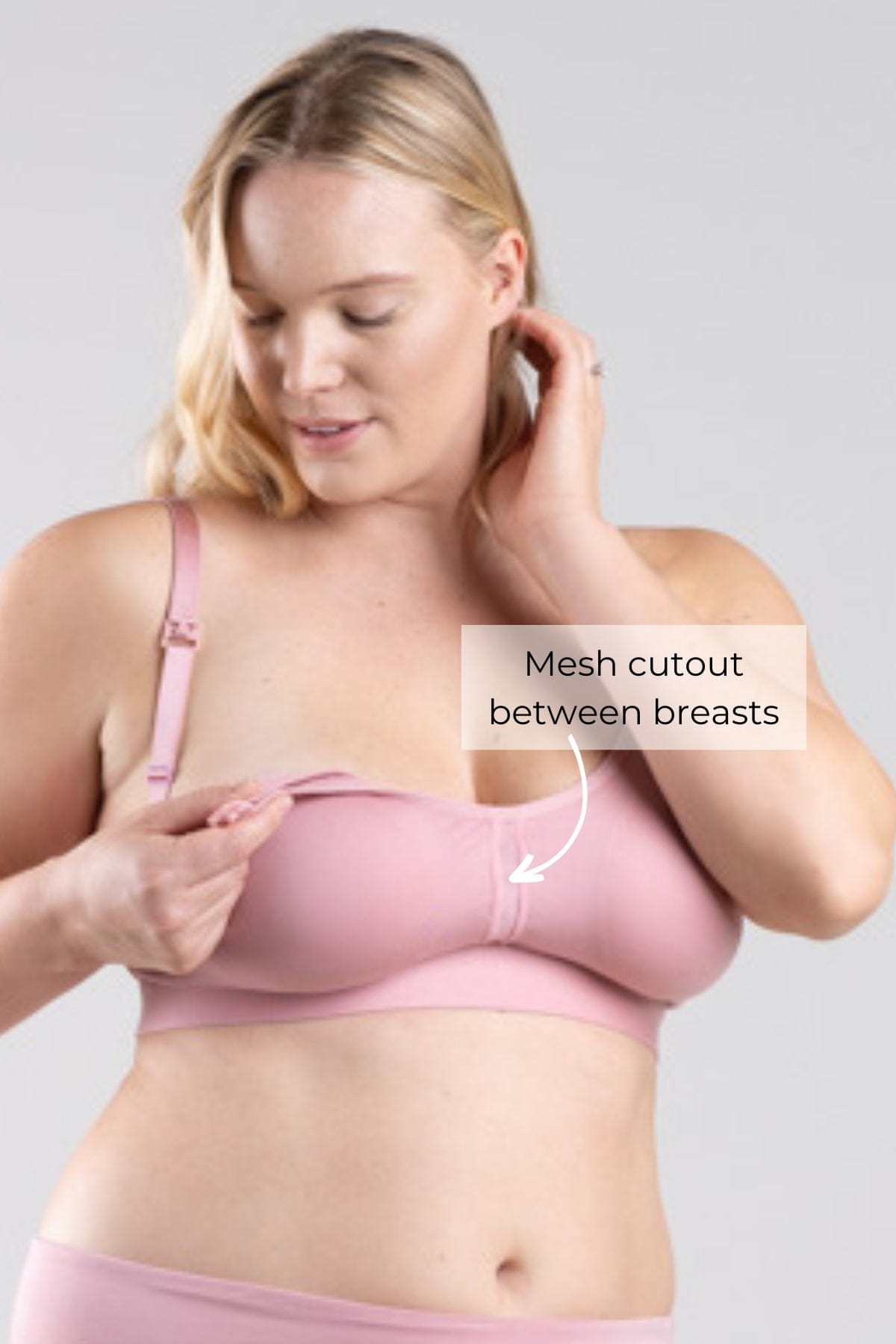 SuperMom™ Breeze Nursing And Pumping Bralette - Rose Pink - Simple Wishes