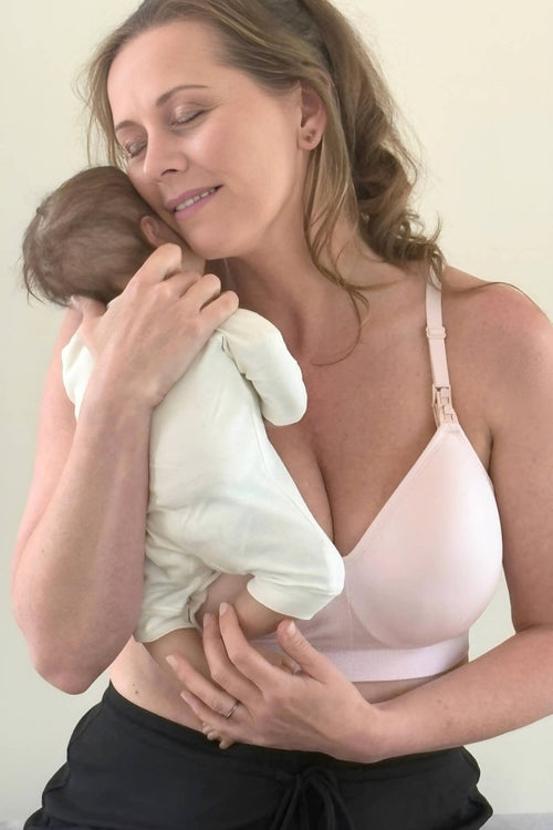 SuperMom® Silhouette Nursing & Pumping Seamless Bra - Fixed Pads - Simple Wishes